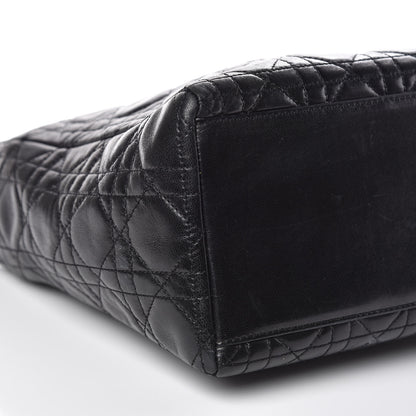 Christian Dior Lambskin Cannage Medium Lady Dior Black 8 of 14