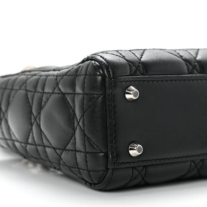 Christian Dior Lambskin Cannage Mini Lady Dior Black 7 of 13