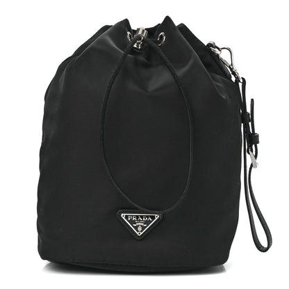 Prada Re-Nylon Saffiano Bucket Wristlet Black 1 of 13