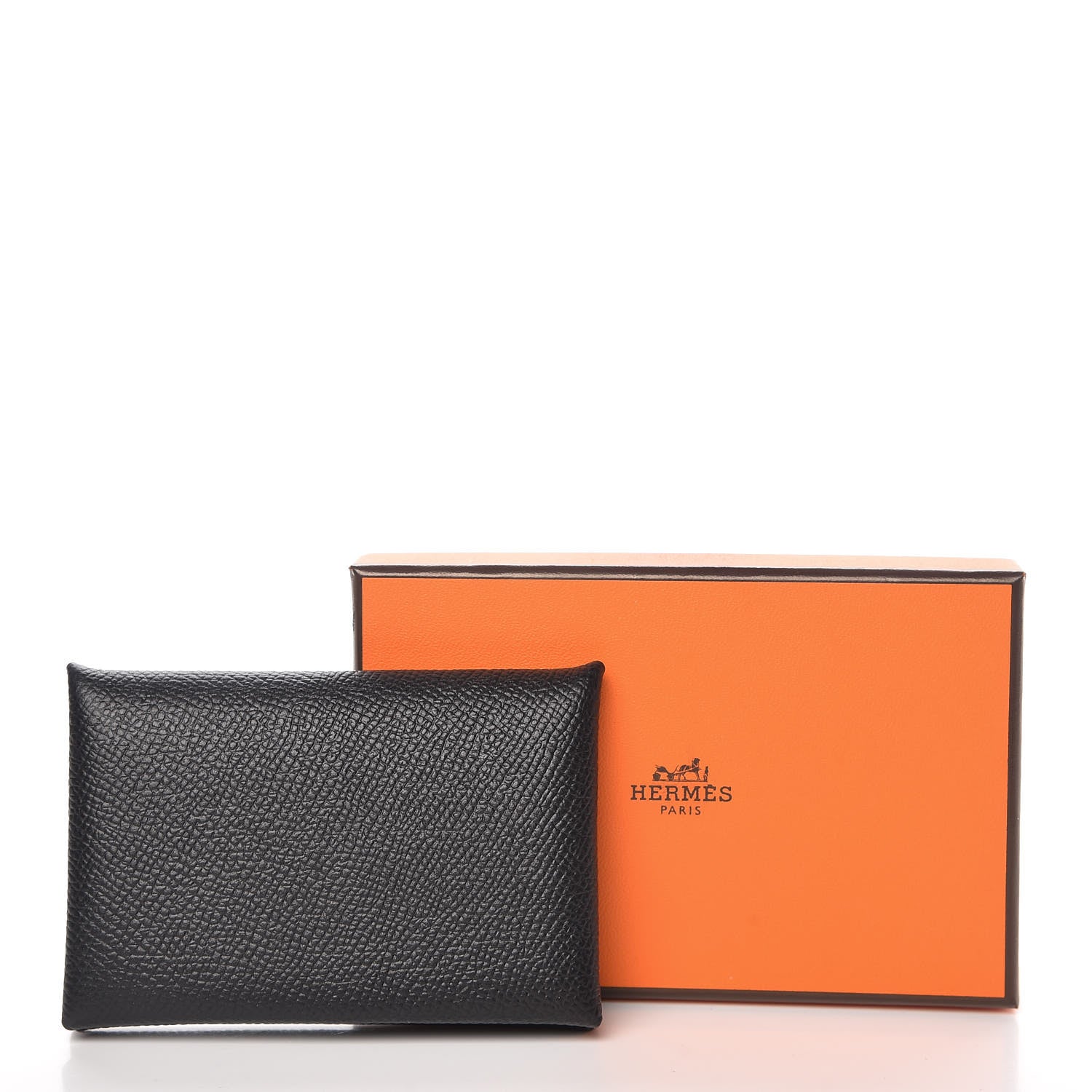Hermes Epsom Calvi Card Case Black 8 of 8
