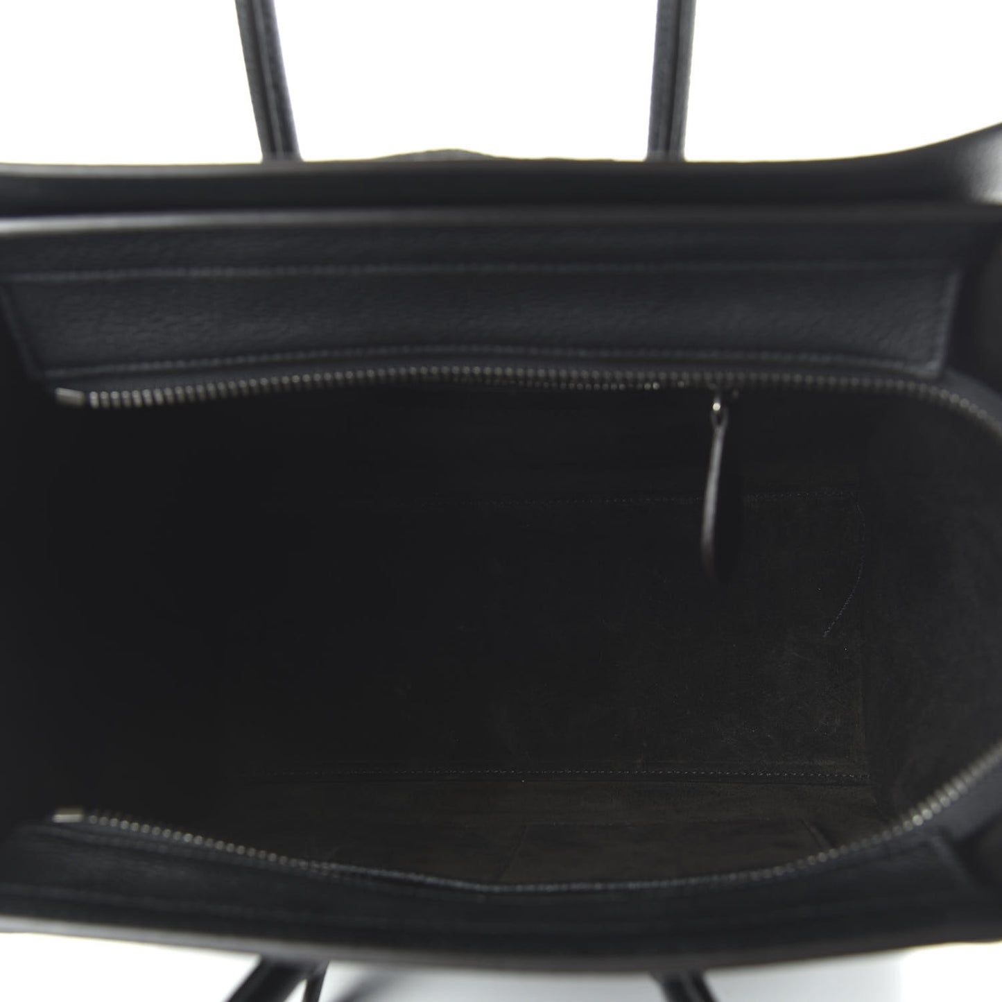 Drummed Calfskin Micro Luggage Black