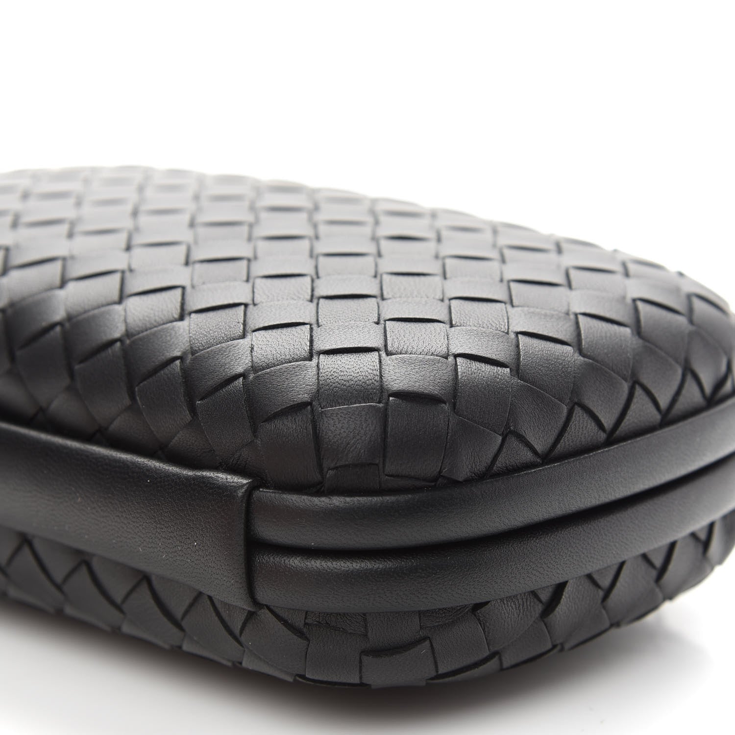 Bottega Veneta Nappa Intrecciato Chain Knot Clutch Black 5 of 7