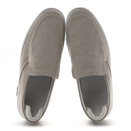 Hermes Canvas Mens Kiddy Slip On Sneakers 43 Plum White 2 of 9