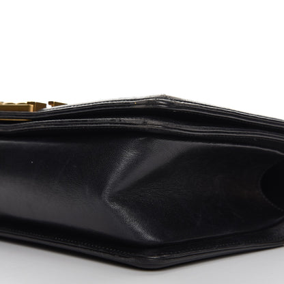 Chanel Lambskin Quilted Medium Boy Flap Pearly Black 10 of 14