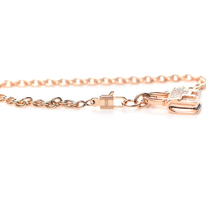 Hermes 18K Rose Gold Diamond Constance Amulettes Pave Bracelet ST 4 of 6