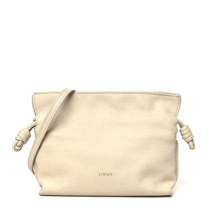 Loewe Calfskin Mini Flamenco Knot Clutch Angora 1 of 12