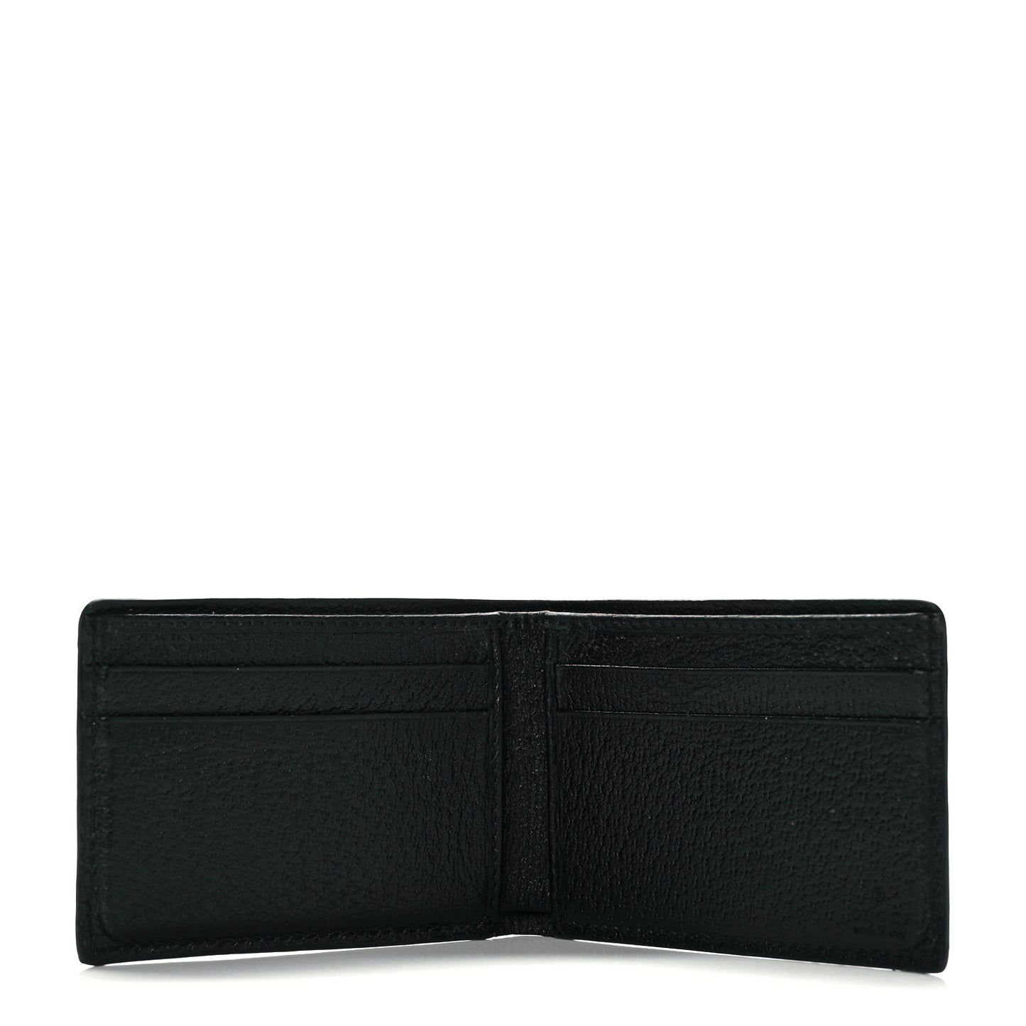Calfskin Boar Effect GG Marmont Bi-Fold Wallet Black