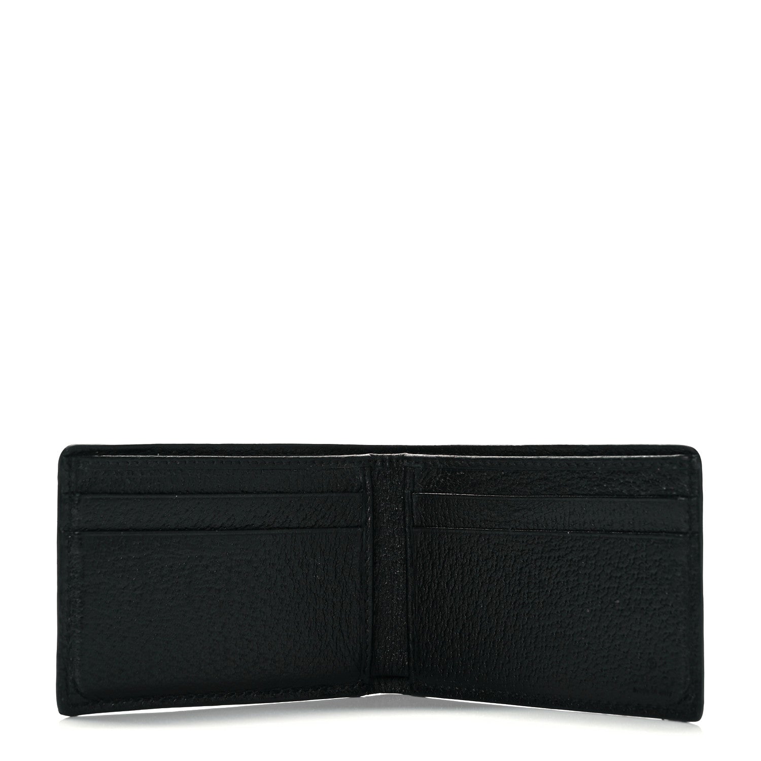 Gucci Calfskin Boar Effect GG Marmont Bi-Fold Wallet Black 5 of 8