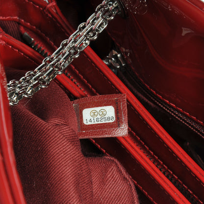 Chanel Patent Quilted Medium Just Mademoiselle Red 7 of 7
