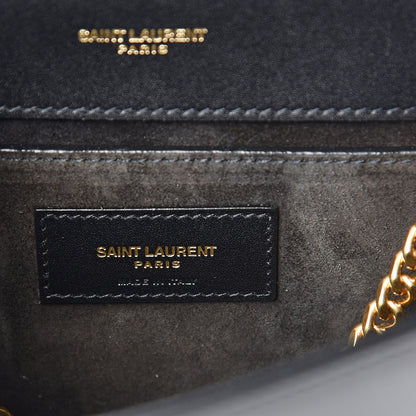 Saint Laurent Calfskin Small Classic Monogram Kate Tassel Satchel Black 7 of 9