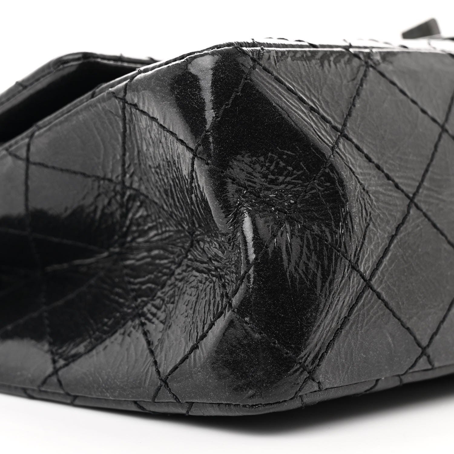 Chanel Glazed Calfskin Quilted 2.55 Reissue 226 Flap So Black 9 of 10