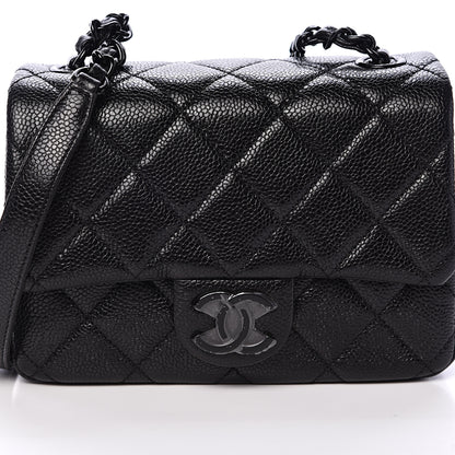 Chanel Caviar Quilted Incognito Mini Square Flap Black 7 of 10