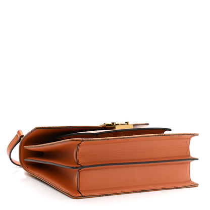 MCM Visetos Medium Patricia Pocket Satchel Cognac 4 of 9