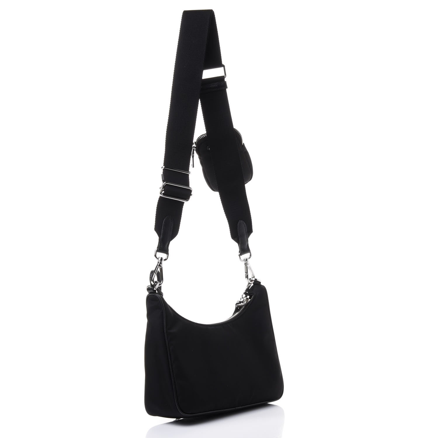 Prada Nylon Re-Edition 2005 Shoulder Bag Black 2 of 4