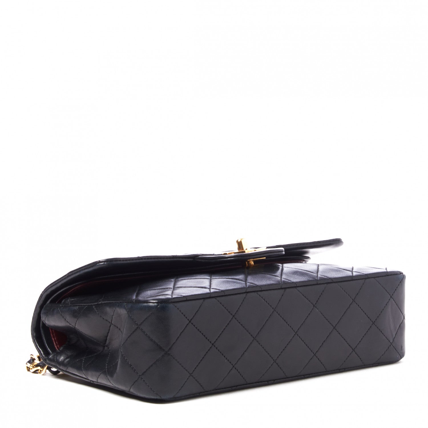 Chanel Lambskin Quilted Small Double Flap Black 3 of 9