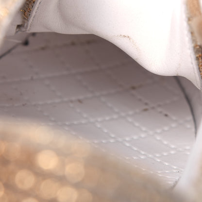 Chanel Fantasy Tweed Sneakers 39 Beige Gold 13 of 17