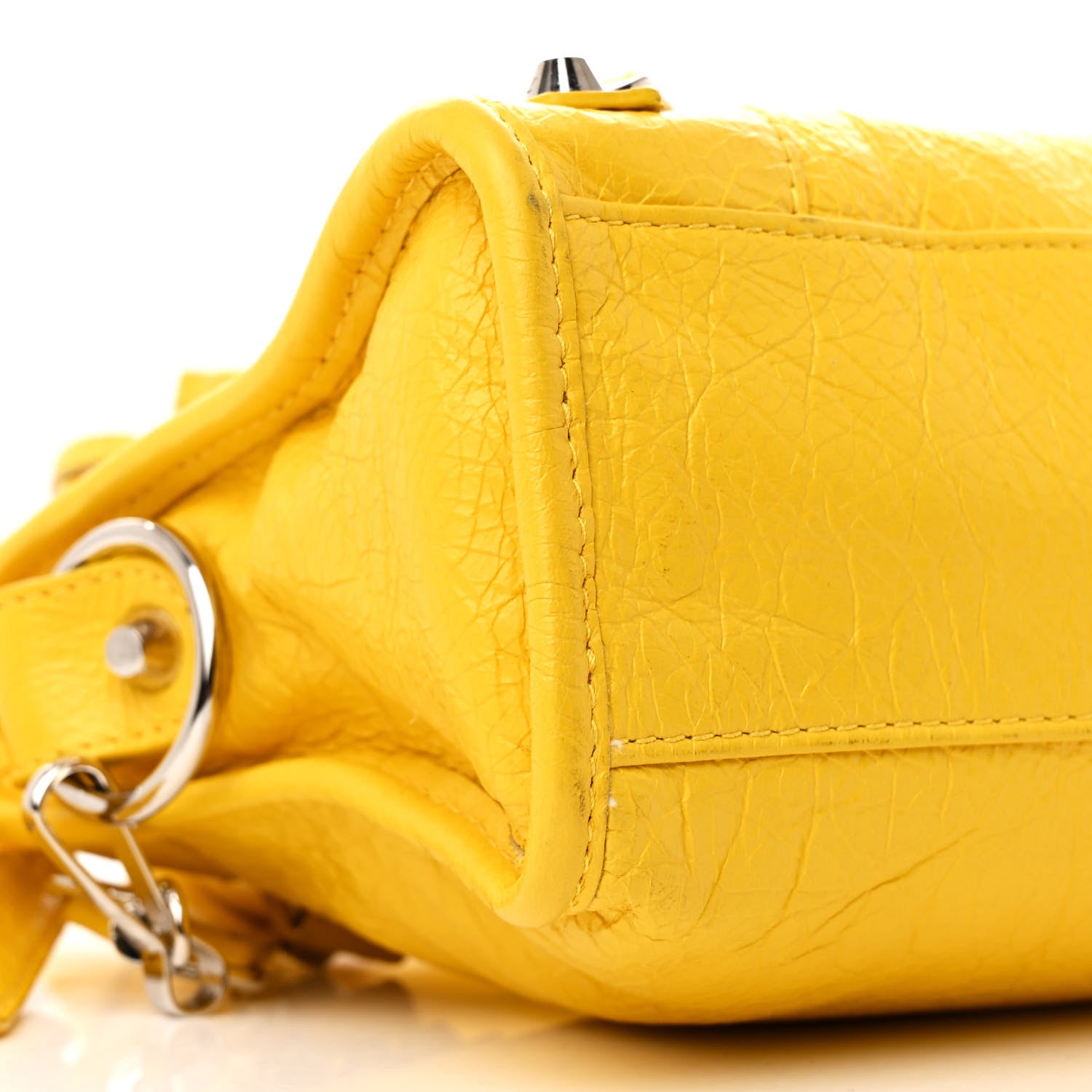 Balenciaga Agneau Classic Hardware Mini City Yellow 11 of 12