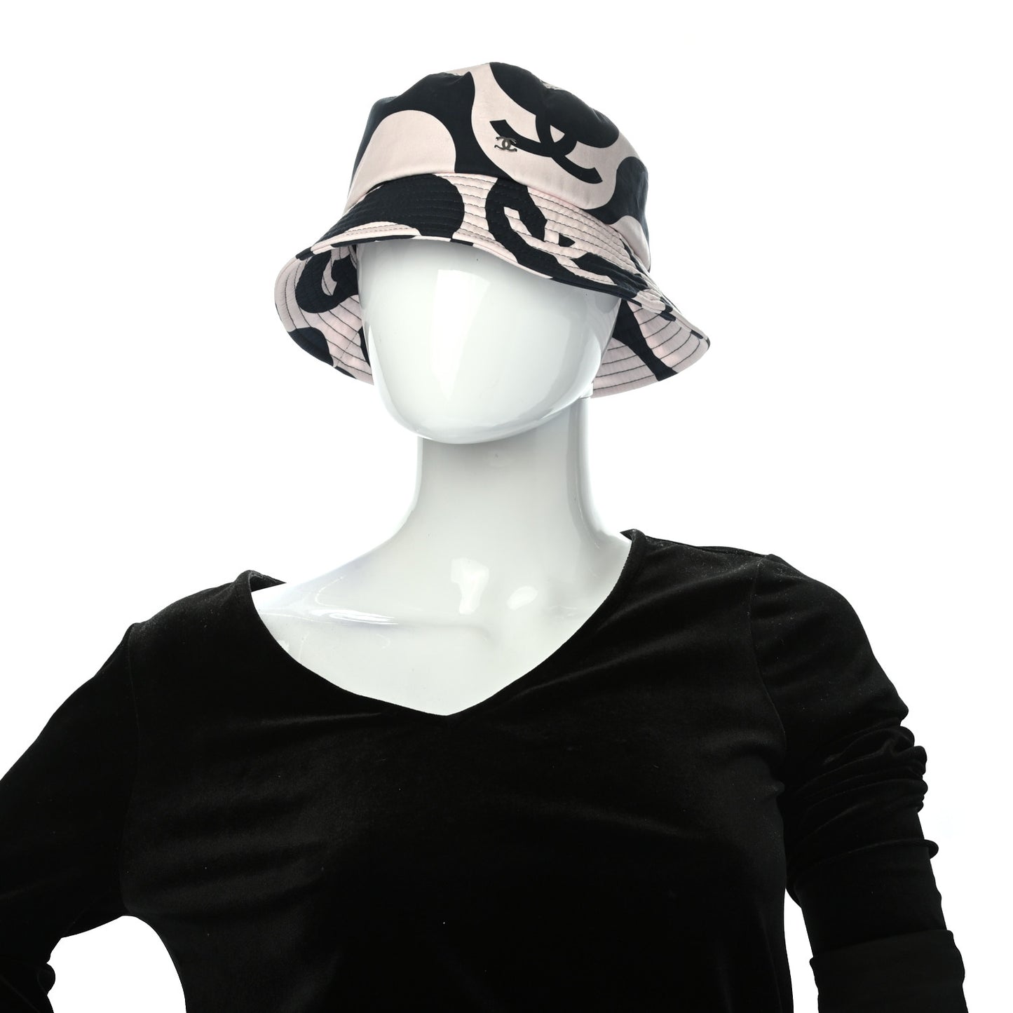 Cotton CC Bucket Hat S Navy Ivory