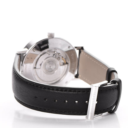 Tiffany Sterling Silver Calfskin 39mm Atlas Automatic Watch 3 of 13