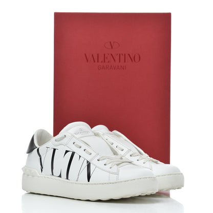 Valentino Garavani Calfskin VLTN Rockstud Open Sneakers 36 White 26 of 26