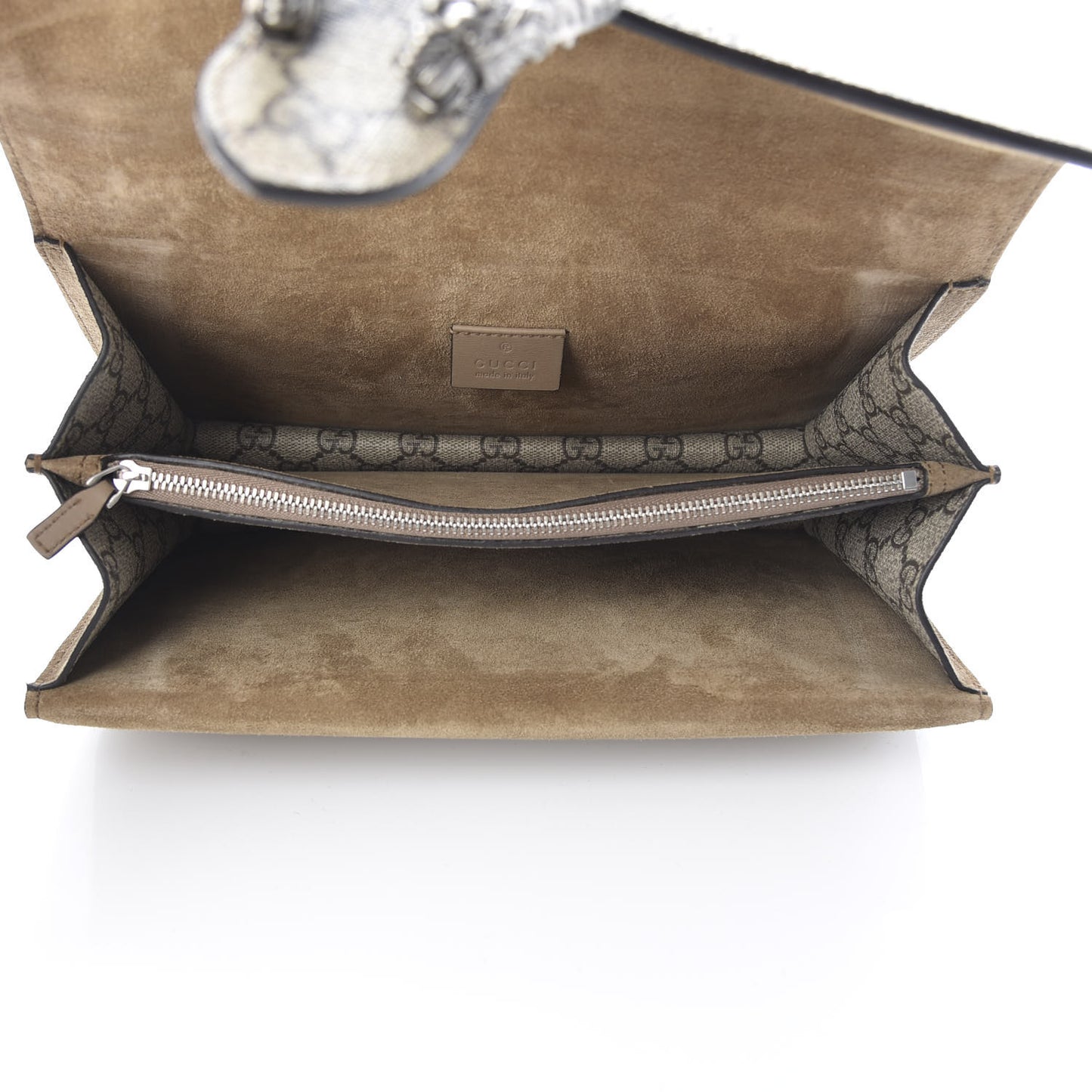 GG Supreme Monogram Small Dionysus Shoulder Bag Taupe
