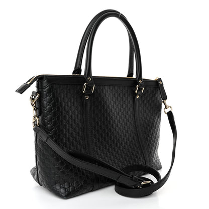 Gucci Soft Microguccissima Small Zippered Satchel Black 3 of 10