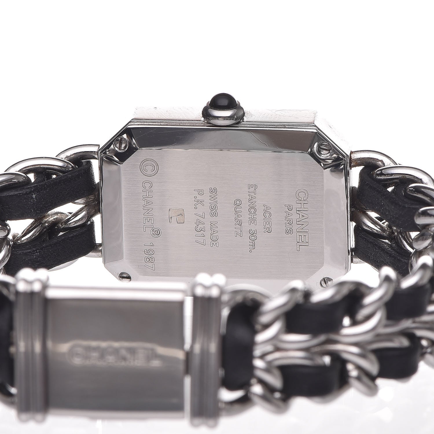 Chanel Stainless Steel Lambskin 20mm Chain Premiere Quartz Watch M 5 of 6