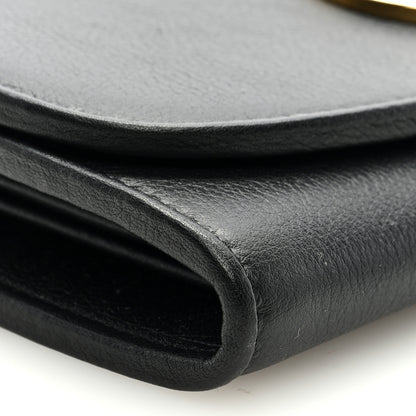 Gucci Roxy Calfskin Blondie Continental Chain Wallet Black 7 of 8