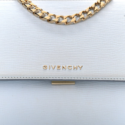 Givenchy Textured Calfskin Mini Pandora Box Chain Crossbody Bag Pale Blue 8 of 12