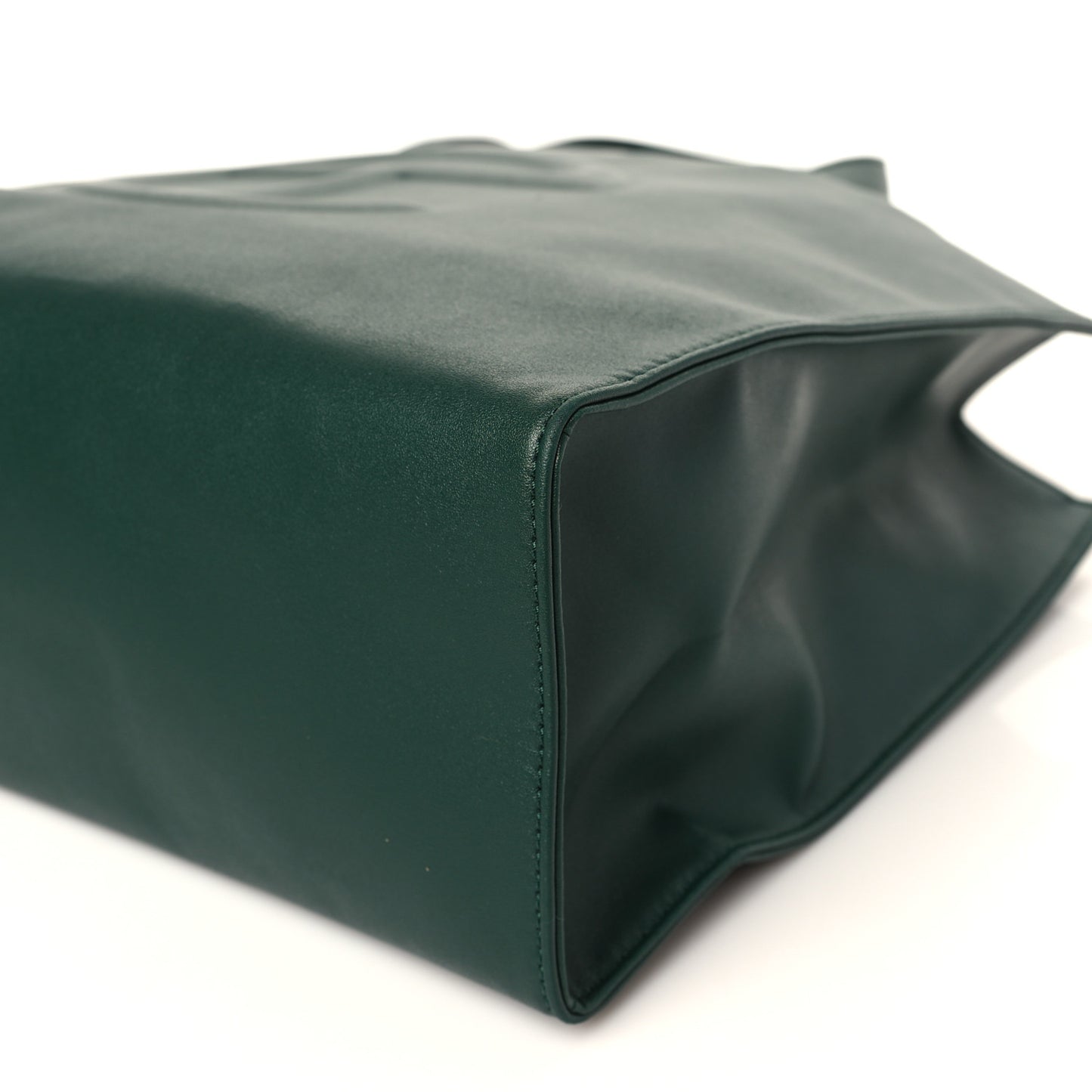 Vegan Leather Medium Shopping Bag Dark Olive