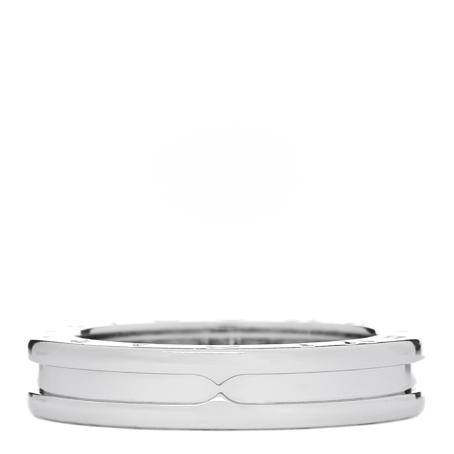 Bulgari 18K White Gold B.Zero1 One-Band Ring 57 8 3 of 5