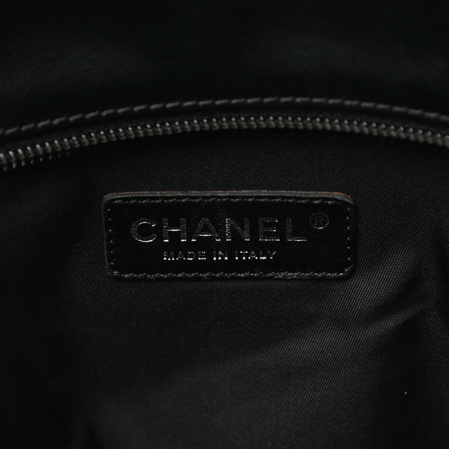 Chanel Coated Canvas Quilted Large Paris Biarritz Tote Black 6 of 10