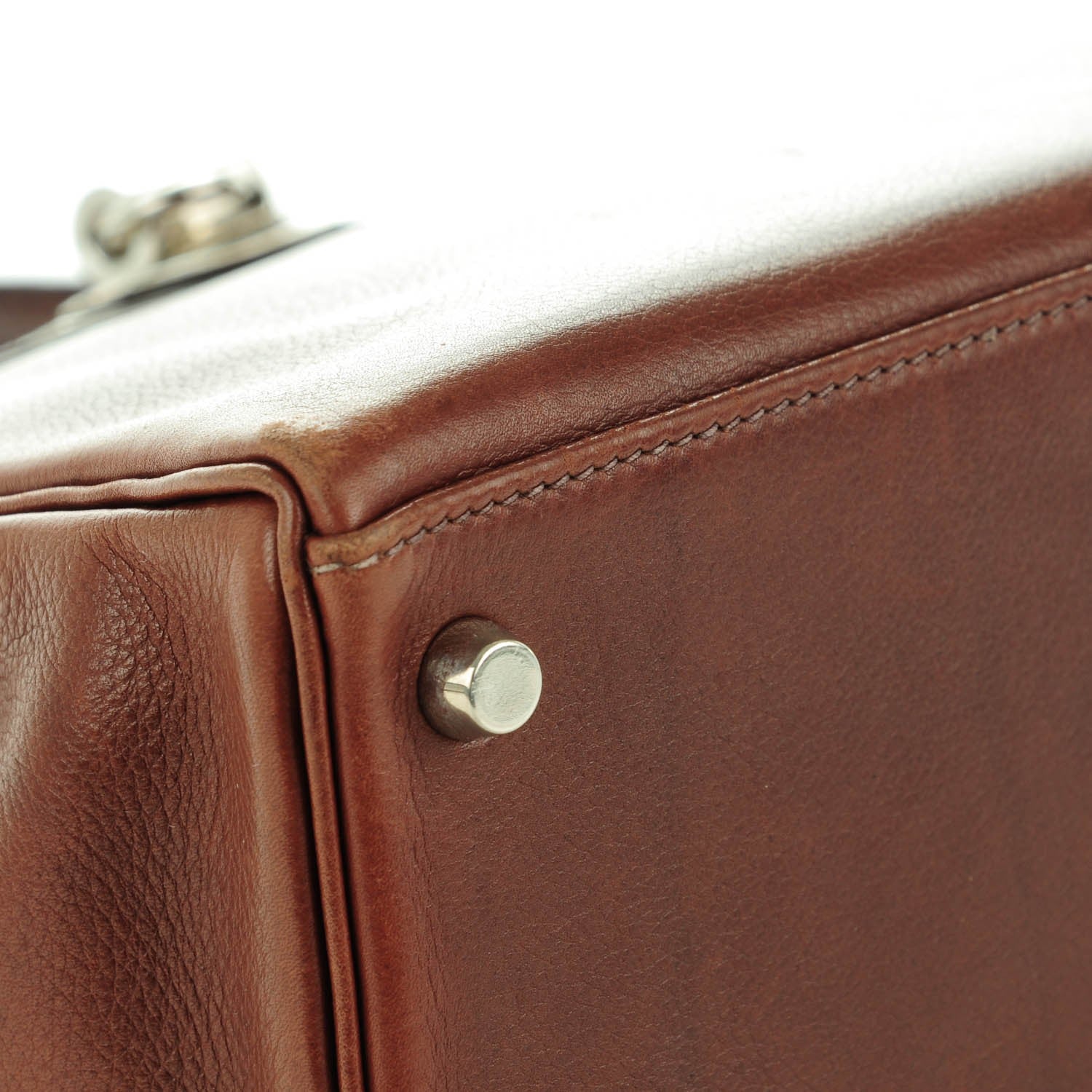 Hermes Veau Evergrain Kelly Retourne 25 Havane 23 of 23