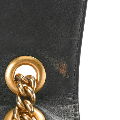 Gucci Calfskin Matelasse Medium GG Marmont Shoulder Bag Black 11 of 17