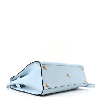 Versace Calfskin Icon Handbag Light Blue 4 of 9