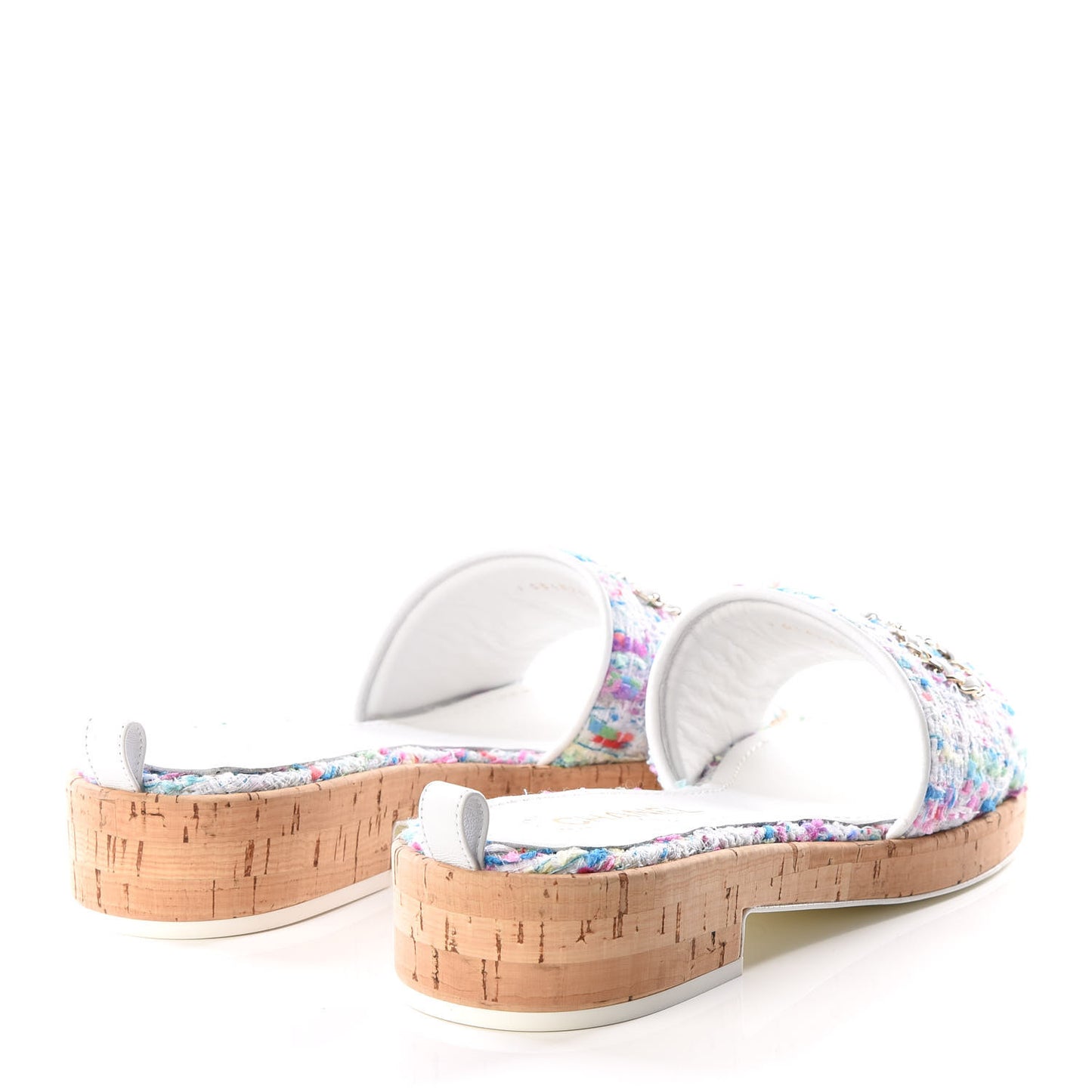 Tweed Logo Mules 40.5 Multicolor