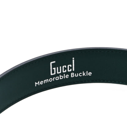 Gucci Ciny Lux Calfskin G Cube Memorable 25mm Belt 110 44 Vintage Green 4 of 5