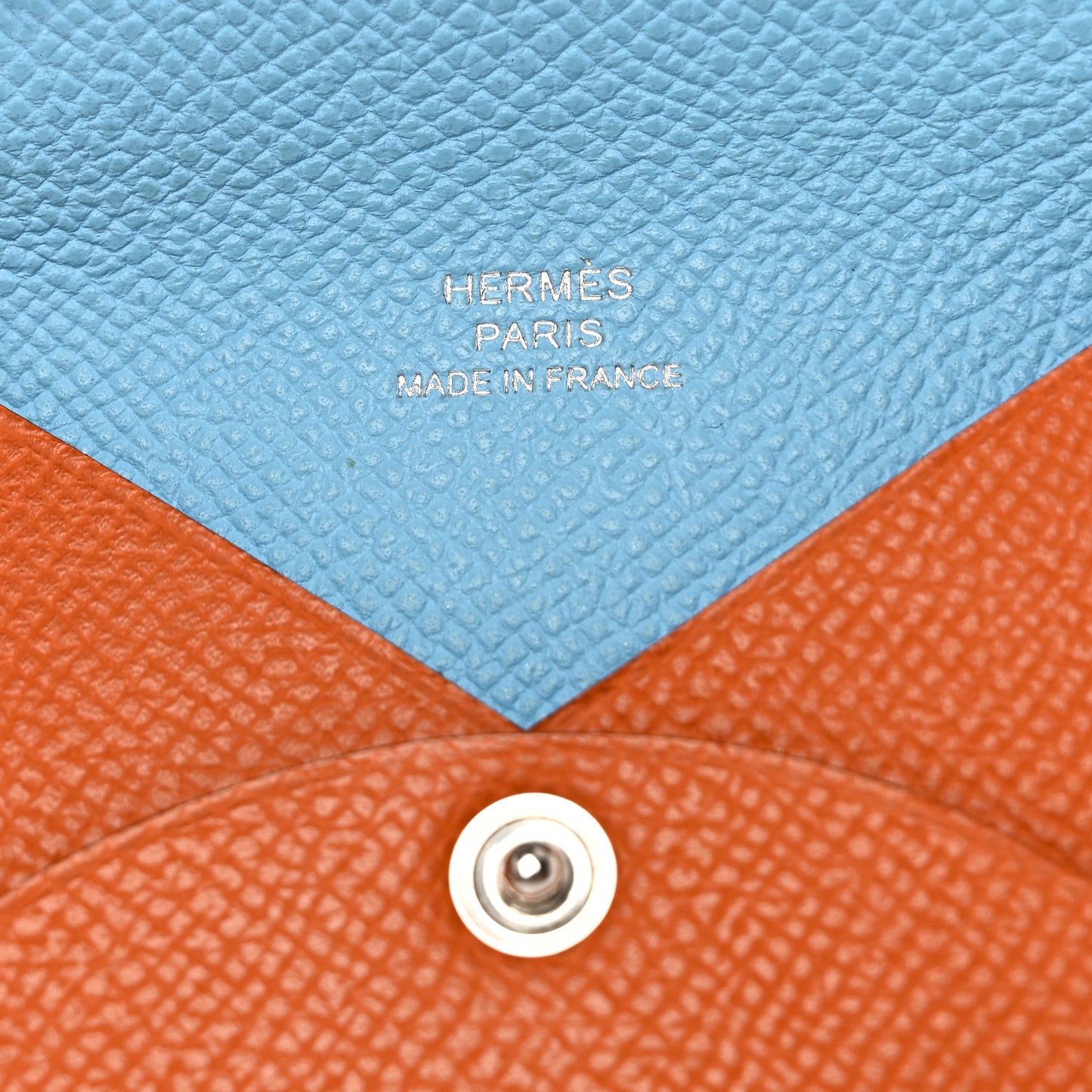 Epsom Verso Calvi Card Case Orange Céleste
