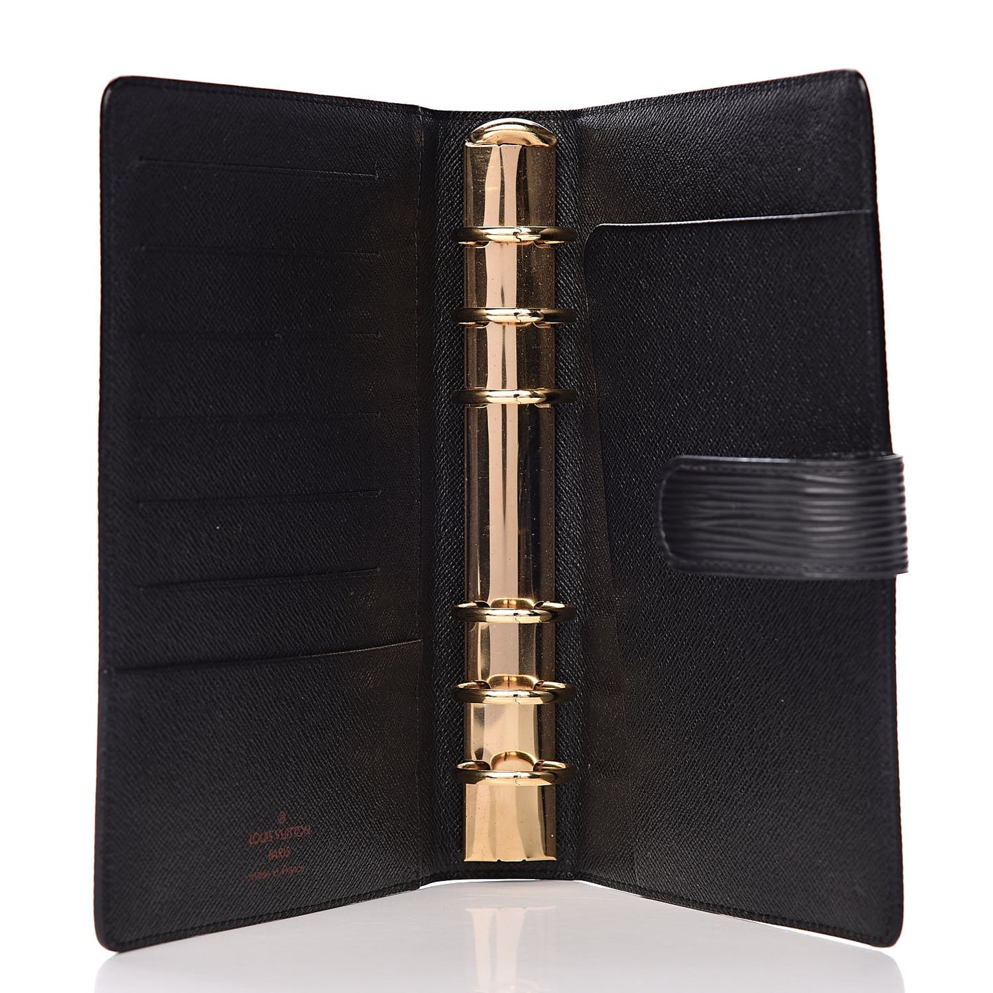 Epi Medium Ring Agenda Cover Black