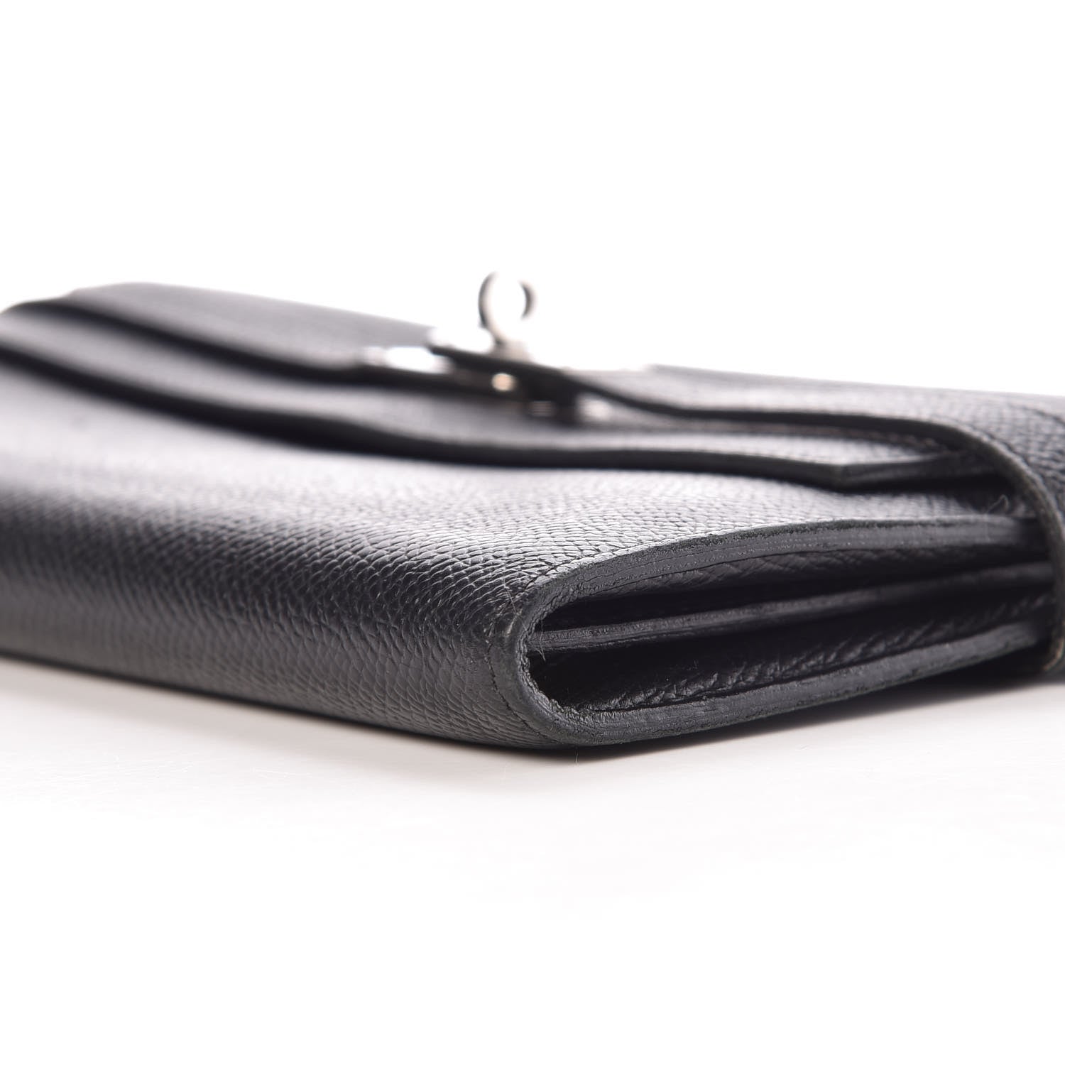 Hermes Epsom Kelly Longue Wallet Black 6 of 9