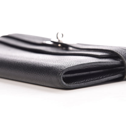 Hermes Epsom Kelly Longue Wallet Black 6 of 9