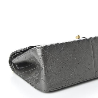 Chanel Metallic Calfskin Quilted 2.55 Reissue 226 Flap Charcoal 5 of 9