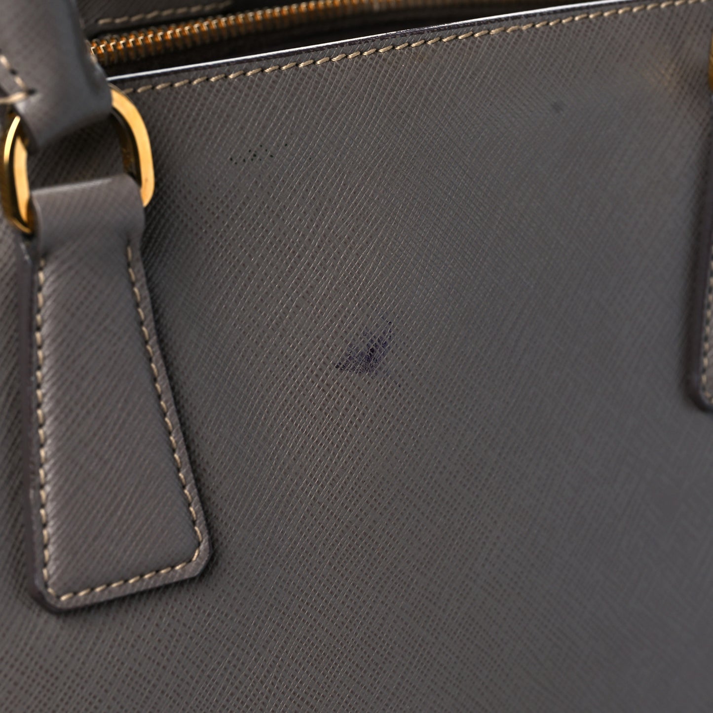 Saffiano Medium Galleria Double Zip Tote Marmo