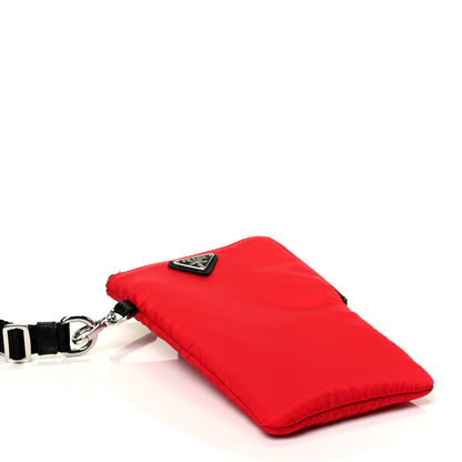 Prada Tessuto Nylon Phone Case Crossbody Rosso 4 of 8