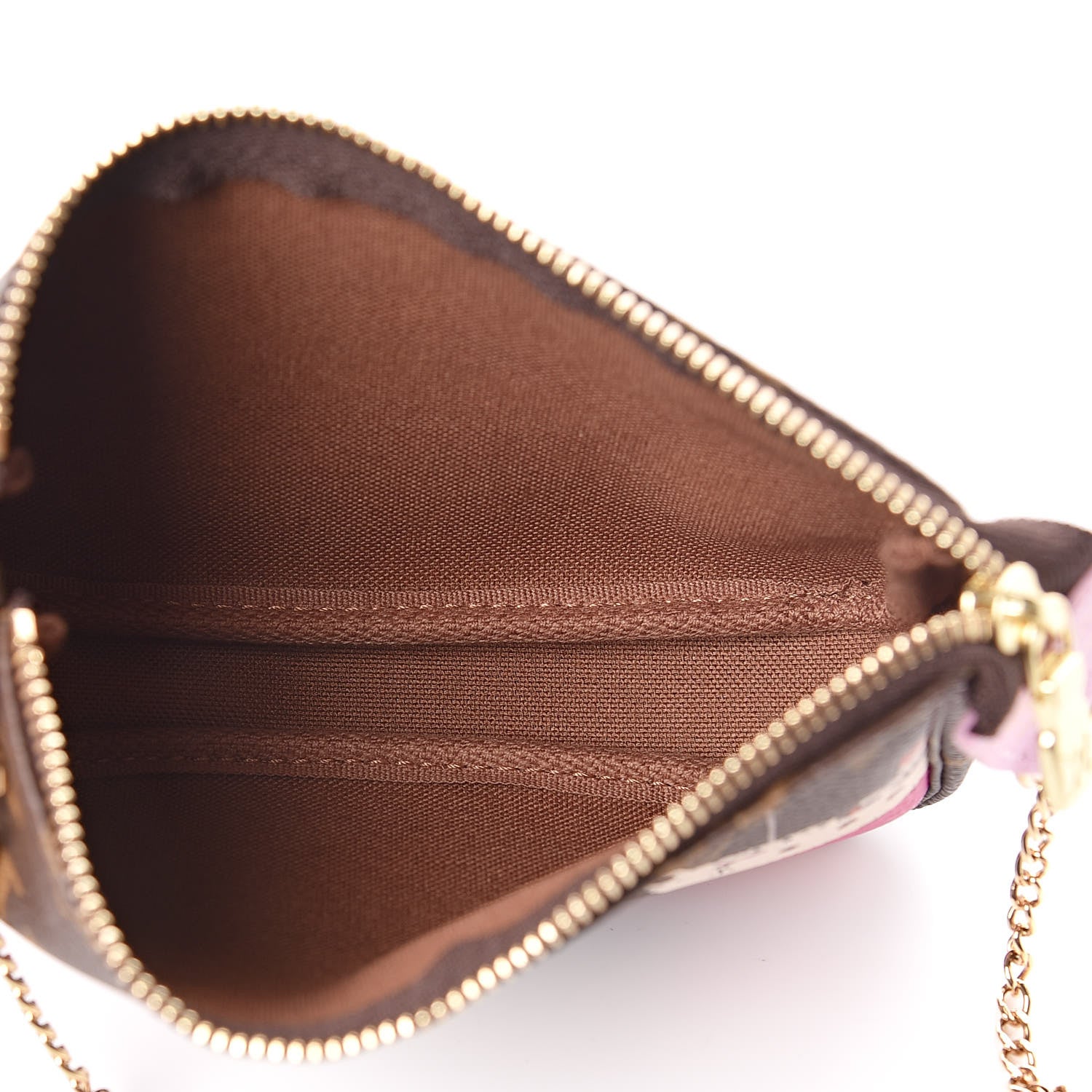 Louis Vuitton Monogram 2016 Christmas Animation Mini Pochette Accessories Rose Ballerine 5 of 8