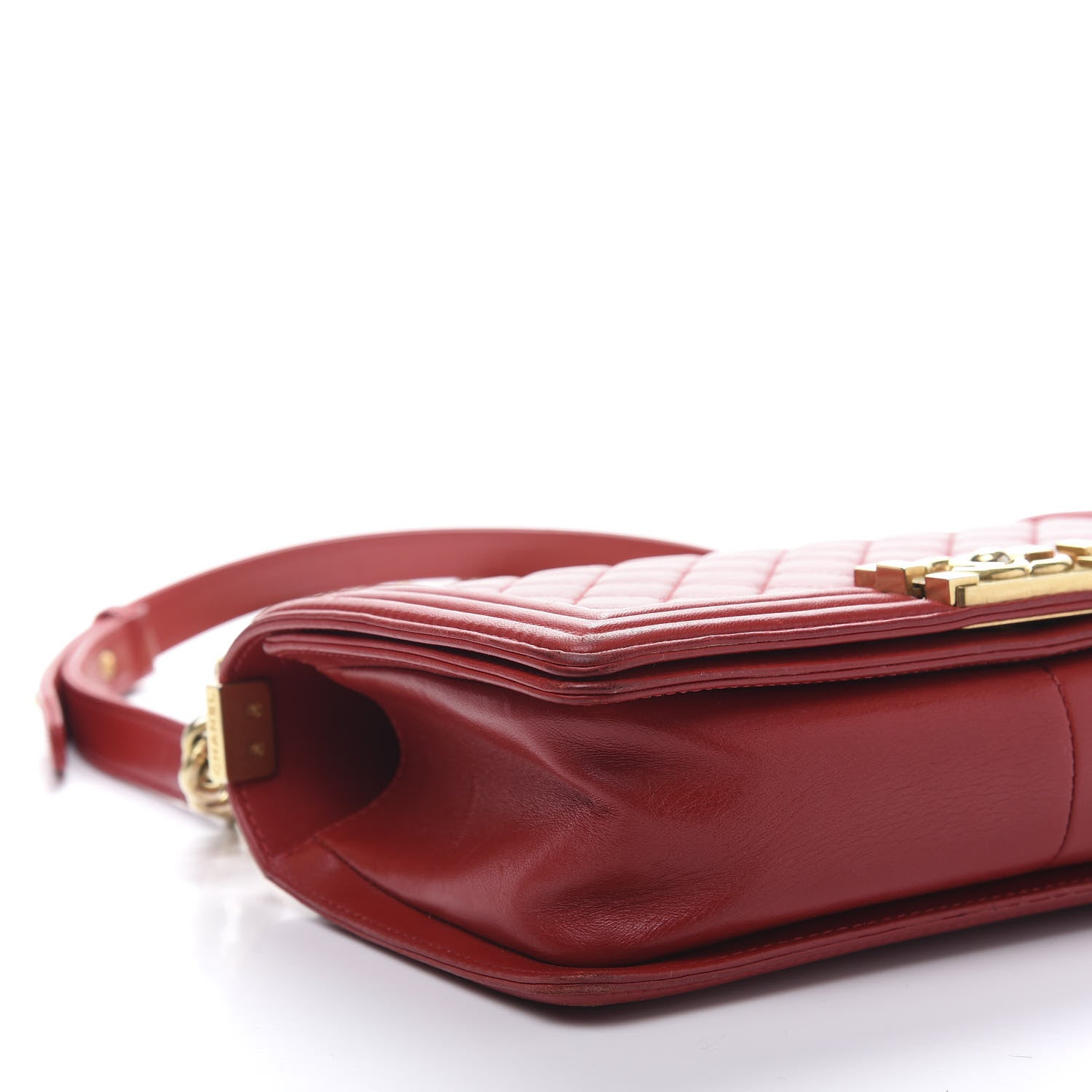 Chanel Lambskin Quilted Medium Boy Flap Red 6 of 13