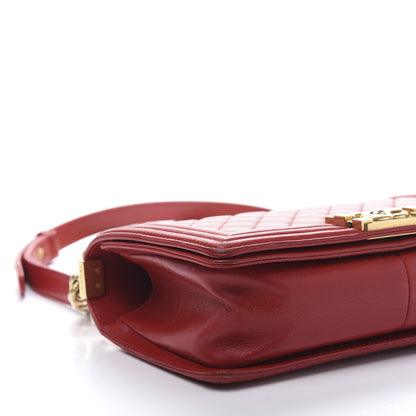 Chanel Lambskin Quilted Medium Boy Flap Red 6 of 13
