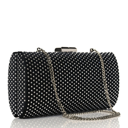 Jimmy Choo Satin Crystal Karlie Clutch Black 2 of 8