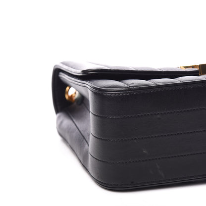 Saint Laurent Lambskin Matelasse Monogram Large Vicky Chain Bag Black 8 of 11