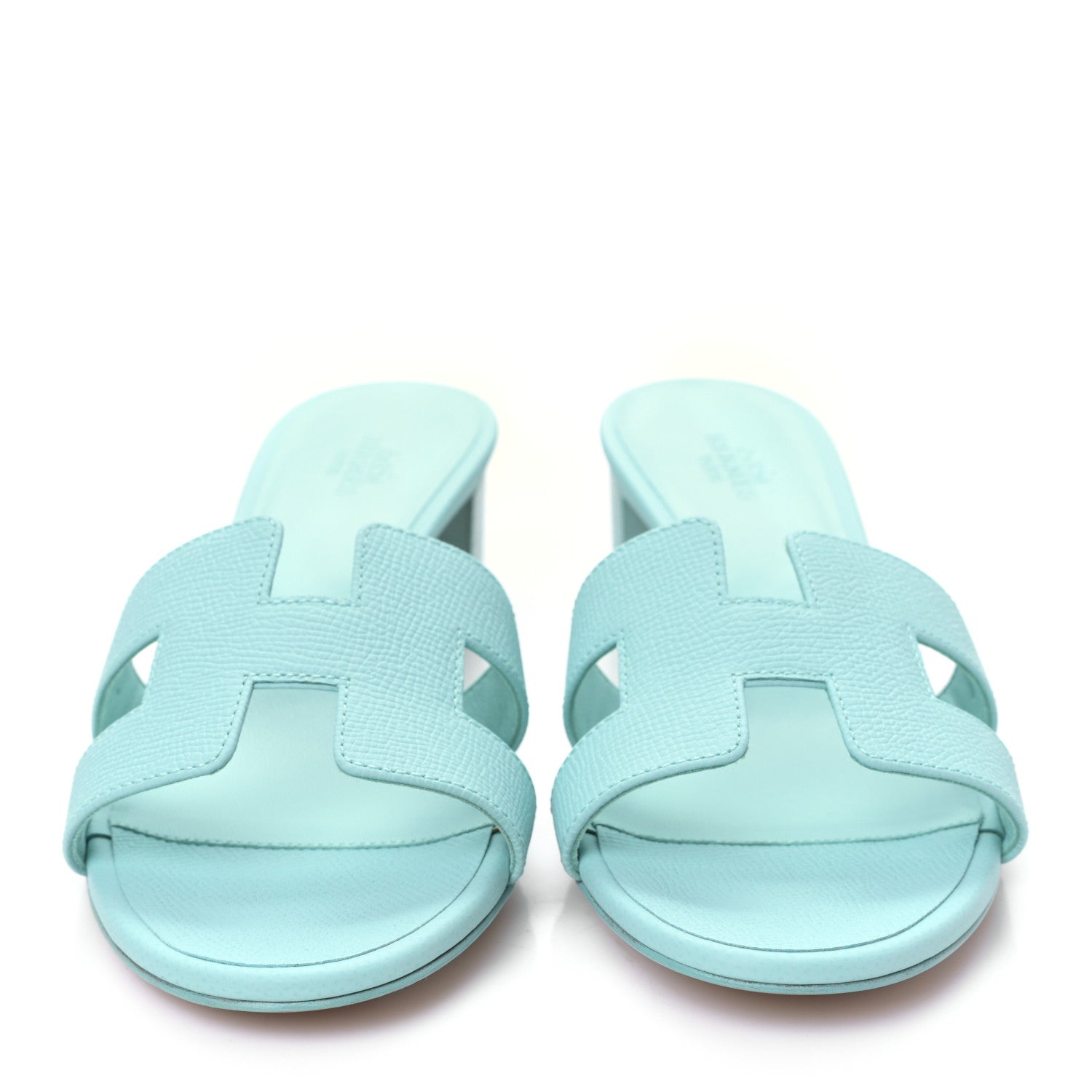Hermes Epsom Oasis Sandals 37 Vert Embrun 2 of 8
